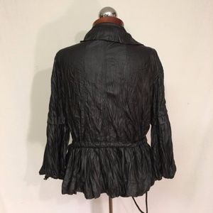 Ryu Jackets & Coats - RYU crinkle coated shine jacket drawstring M Ryu Jackets & Coats - RYU crinkle coated shine jacket drawstring M